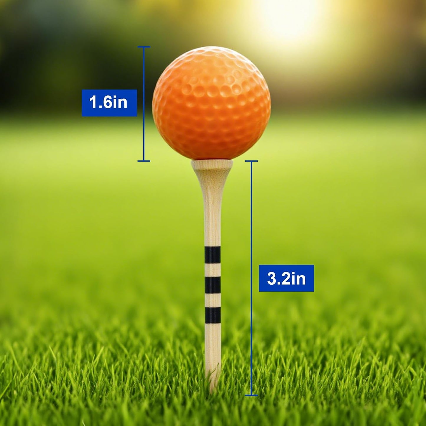 20 Pelotas Golf Espuma 1.614pulg Diseño Vuelo Limitado