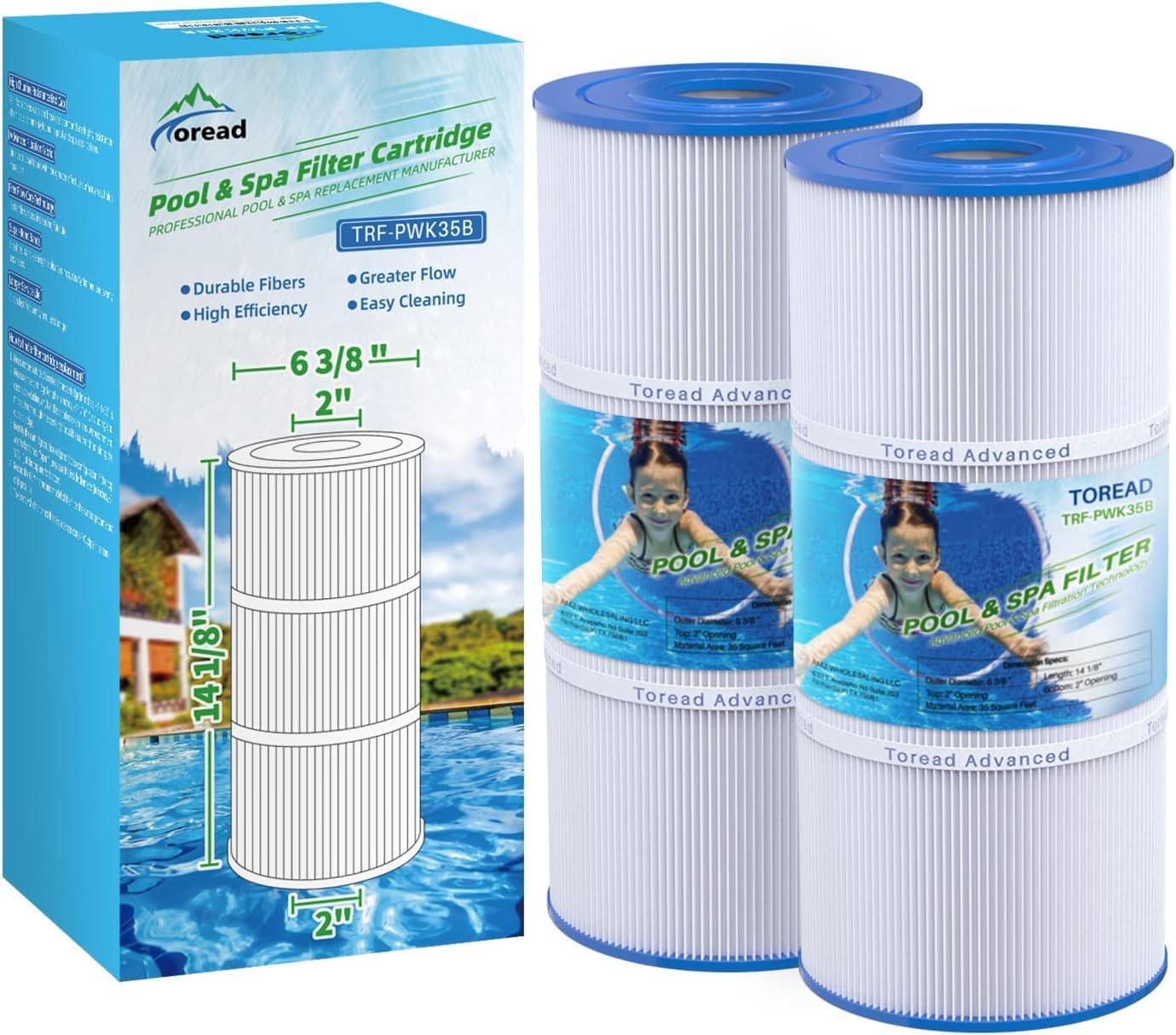 Filtro spa Hot Springs Limelight 35pies2 pack 2