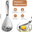 Cuchara 5en1 acero inox para separar huevos y triturar