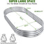 Kit cama jardín elevada galvanizada 8x4ft ovalada