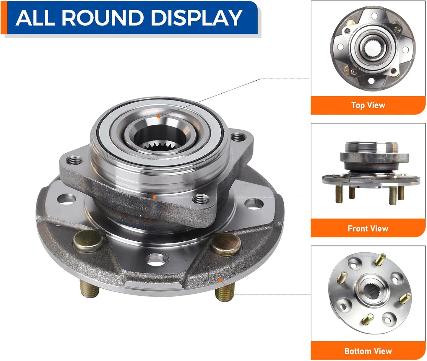 2 Uds cubo rueda delantera kit rodamientos Honda Accord