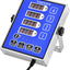 Temporizador cocina digital 4 canales acero inox LED azul
