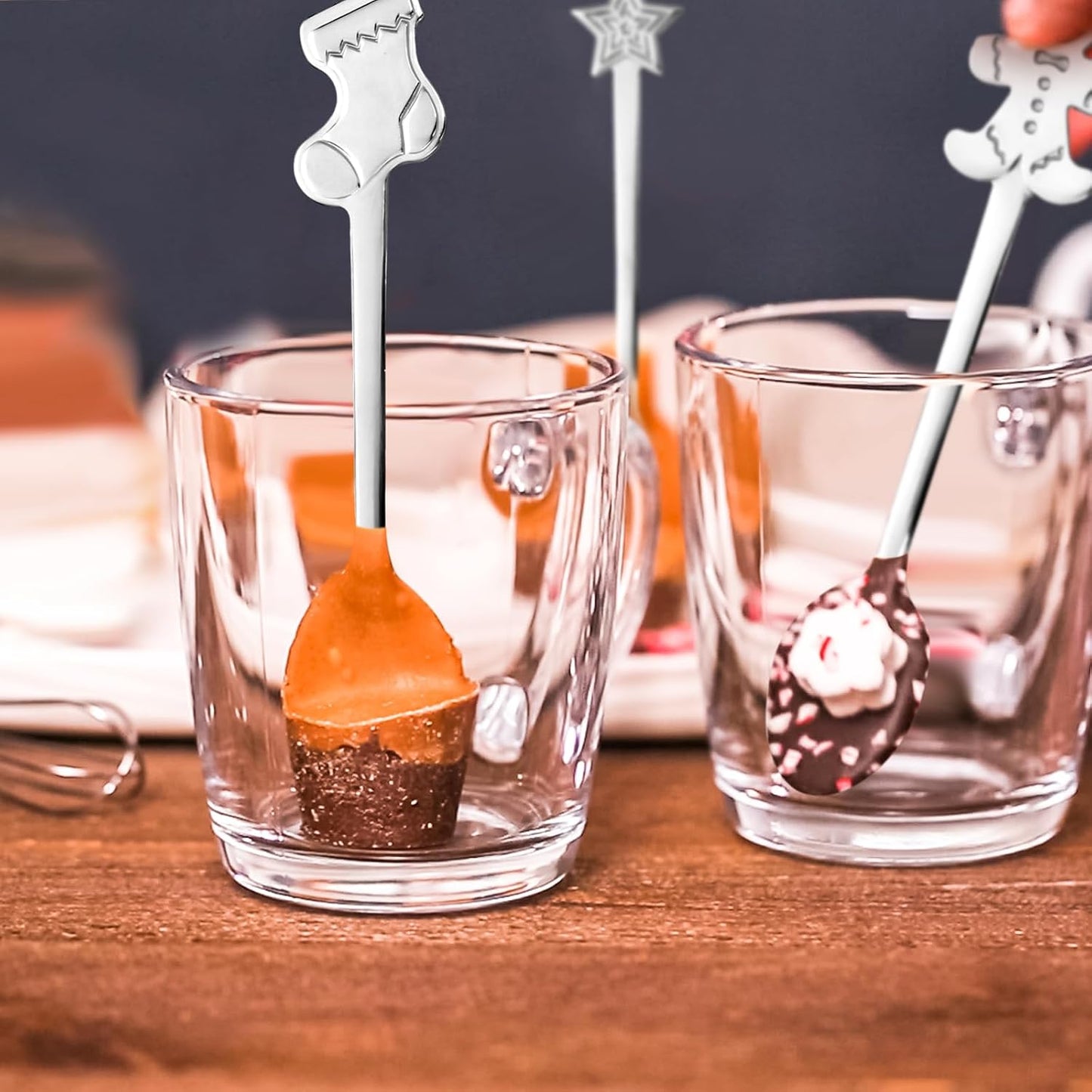 24 Cucharas Acero Inox Navidad para Té Café Mezclar