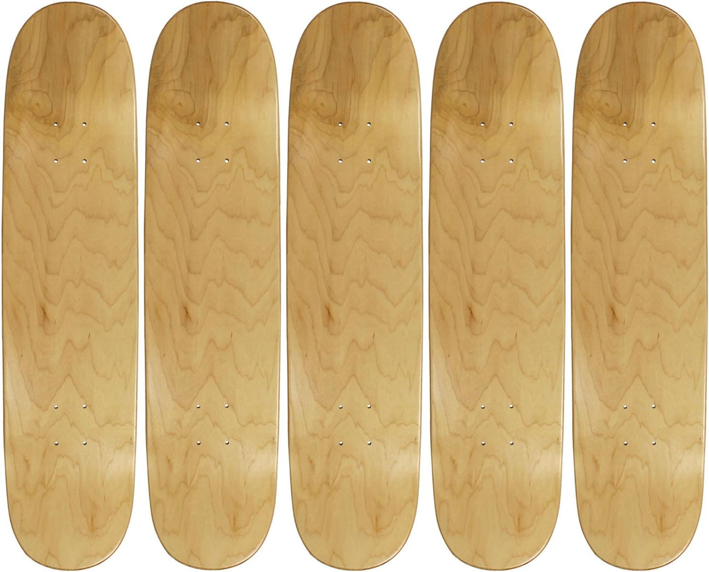 5 Tablas Patineta Pro Blanco Tamaños 7.75-8.5pulg