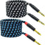 Cable TRS 1/4pulg trenzado nailon para mezclador y altavoz