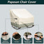 Silla mecedora Papasan resistente impermeable cremallera blanco gris