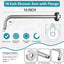 Brazo ducha 16pulg acero inox 90 grados pared fijo