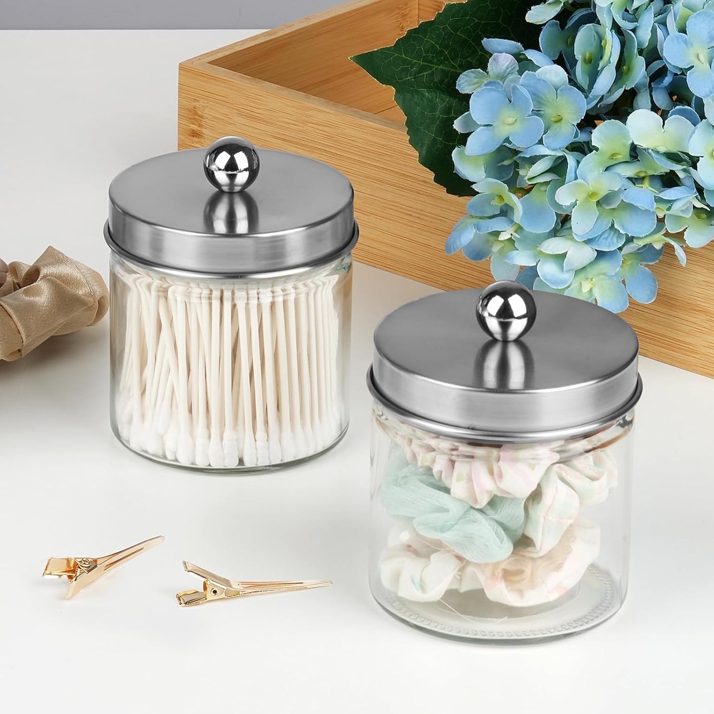 Portacebolletas y recipientes para baño 1 pack