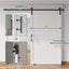 Puerta corredera granero 48x80pulg con kit herrajes guías