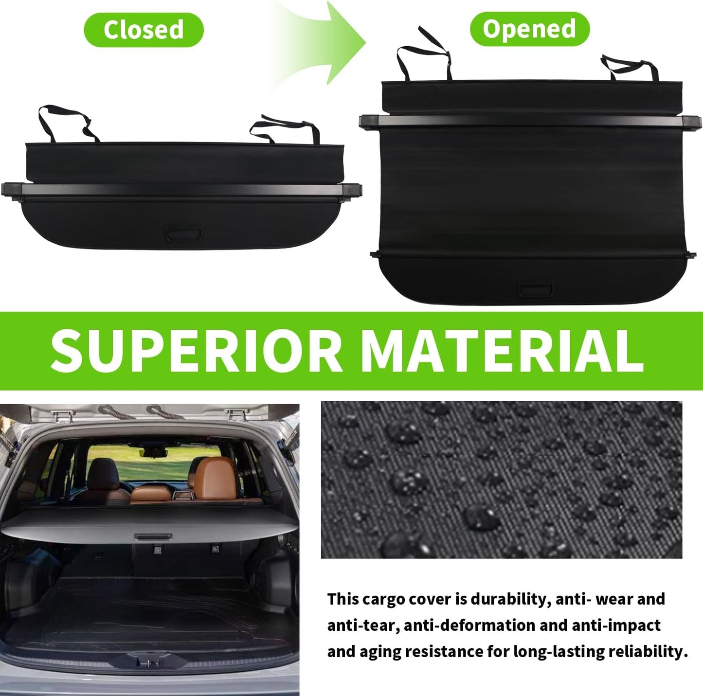 Cubierta maletero Subaru Forester 2025 negro SF2025