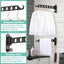 Estante secado ropa percha pared 6 agujeros barra giratoria