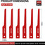Hojas sierra aire Ingersol Rand 4pulg 18TPI fina 1/2pulg set 6