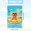 Bandera jardín doble cara lino 12x18pulg texto welcome pool