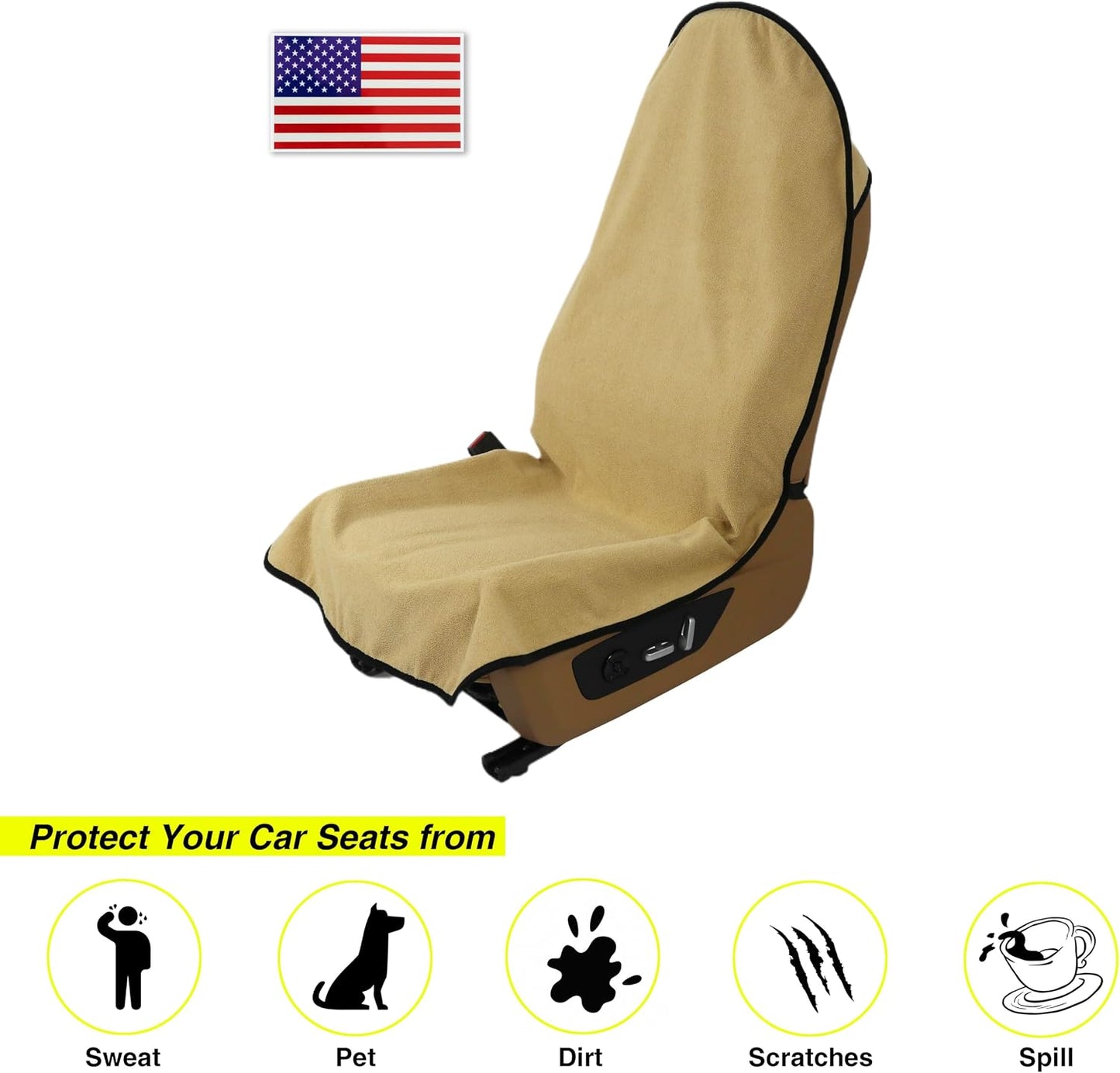 Funda asiento coche impermeable antiderrap ajuste universal