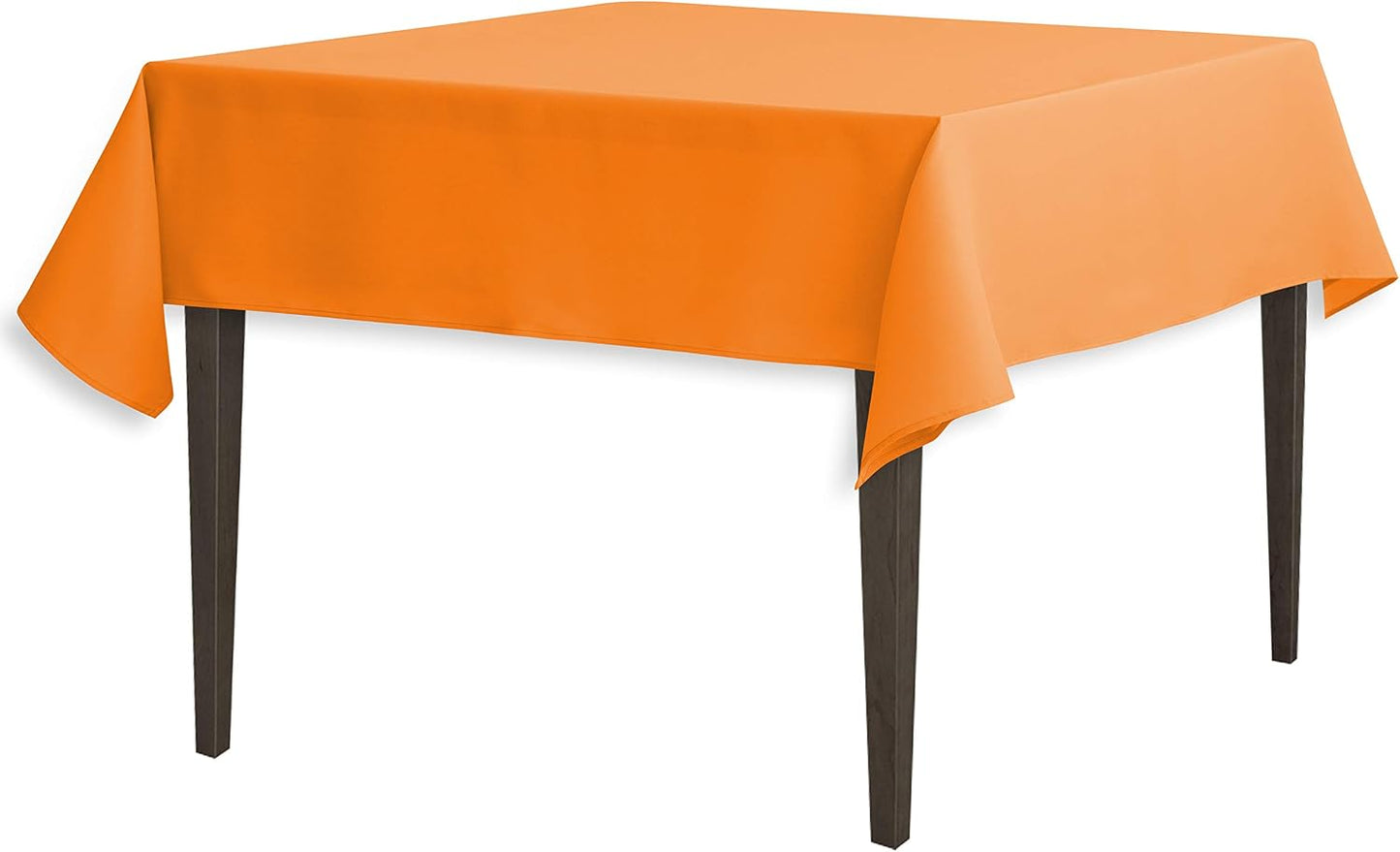 Mantel cuadrado lino poliéster 54pulg calabaza naranja