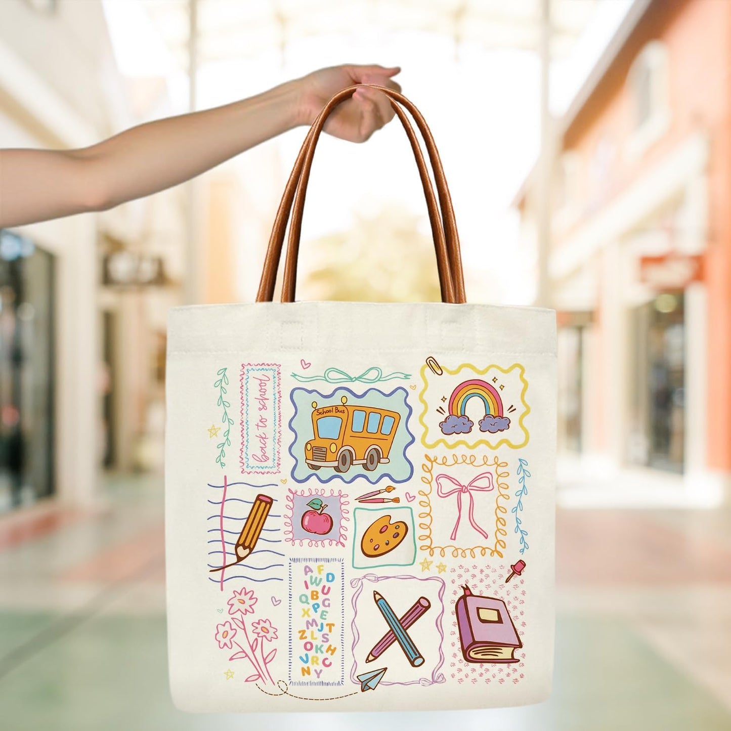 Bolsa de mano regalo para profesoras y mujeres en fin de año y día del profesor