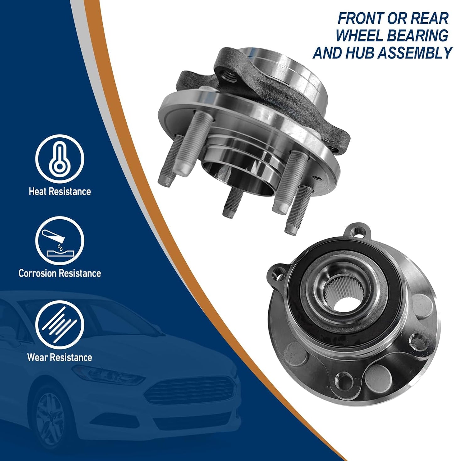 Conjunto cubo rodamiento Ford Edge 11-14 Flex 09-19