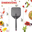 Pala perforada pizza metal 12pulg comp Ooni negro