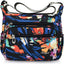 Bolso hombro mujer con bolsillos tipo bandolera nailon