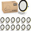 12 Luces LED Empotradas 8" 5CCT 2700K-5000K Regulable ETL