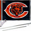Kit soporte y mástil bandera doble logotipo Bears