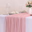 Camino mesa gasa rosa polvorienta 30x120pulg decoración bohemio