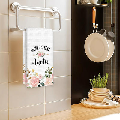 Toalla de cocina para tía regalo de sobrino 16x24 pulgadas