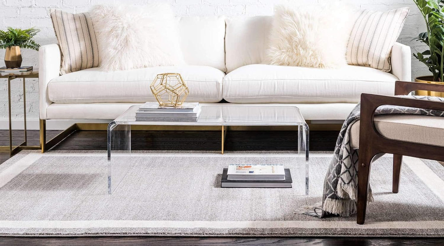 Alfombra Maria 2'2"x3'1" rectangular gris/marfil
