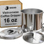 Gotero de café vietnamita acero inoxidable 18/10 16 oz filtro grande