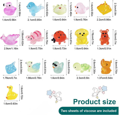 120 Pzas figuras animales resina para jardín hadas micro paisaje