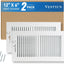 Cubierta ventilación pared techo 12x6pulg ajustable bidireccional
