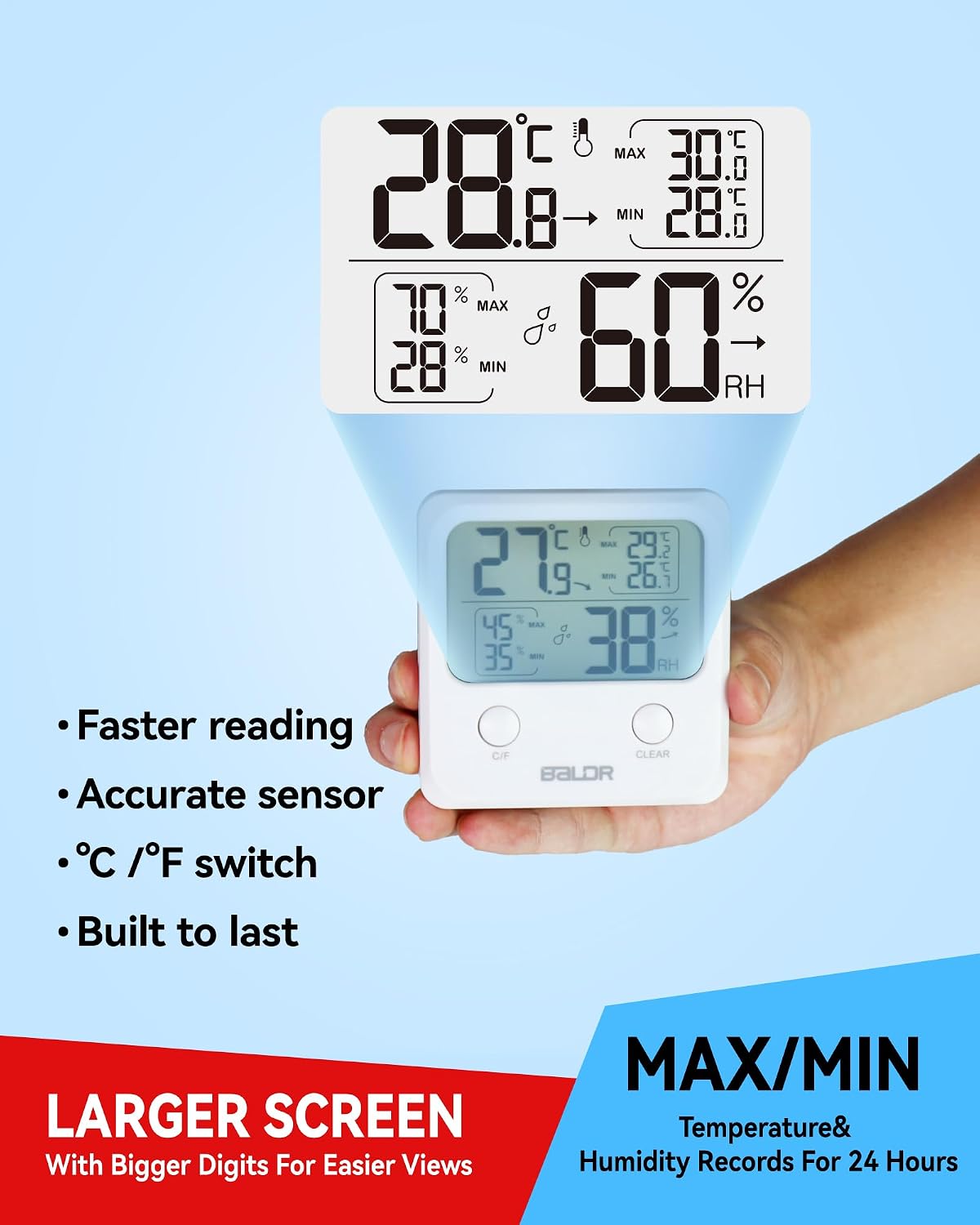 Sensor digital humedad y temperatura inalámbrico