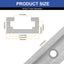 4set T-Track intersección kit aluminio carpintería