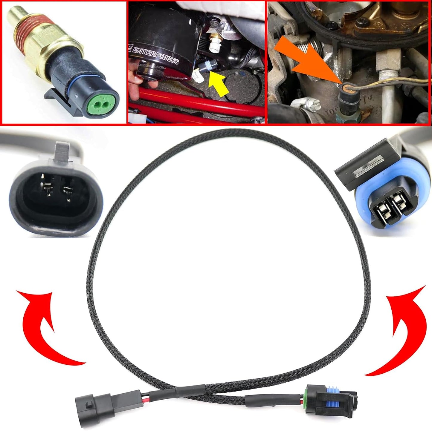 Conector sensor temp refrigerante 24" comp GM GMC TPI TBI