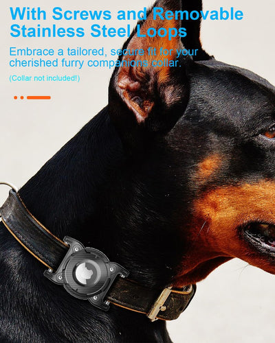 2 Soportes Airtag para Collar de Perro Impermeables