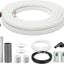 Set líneas mini split 50ft tuberías cobre aislada