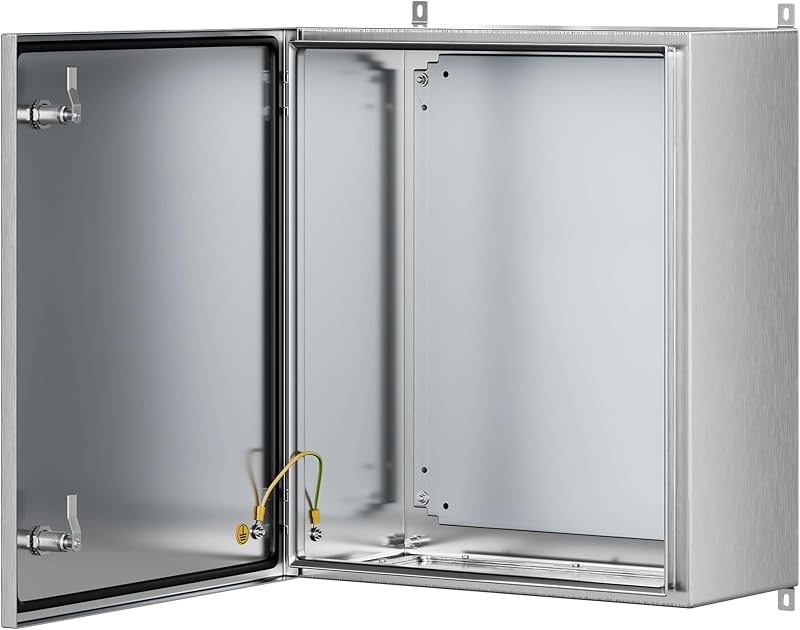 Caja conexiones acero inox IP65 24x20" con soporte