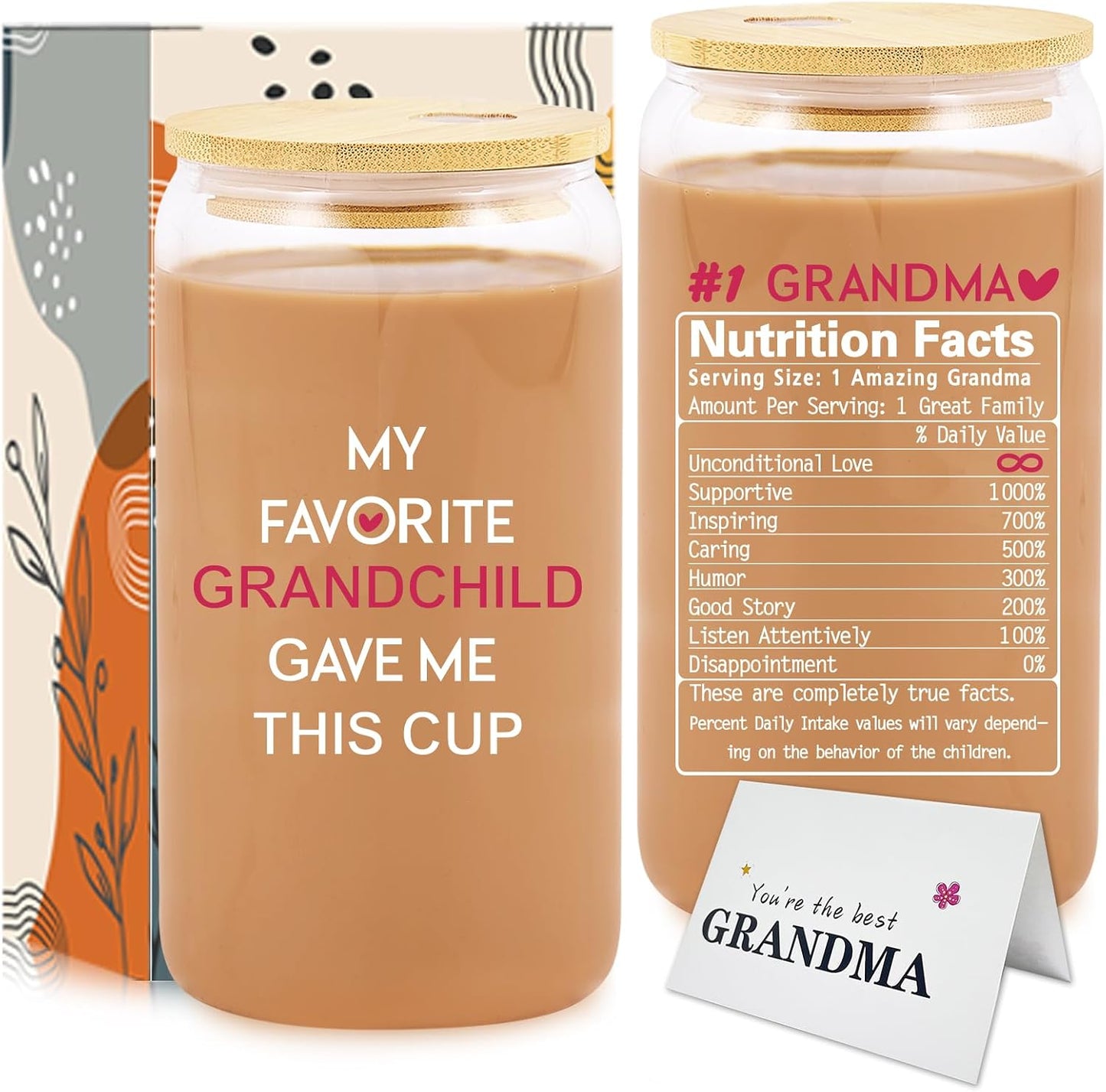 Vaso café helado 16oz regalo broma para abuela