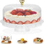 Soporte tartas con tapa y cubierta de cúpula