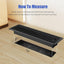 6 Pzas Rejilla Ventilación Piso 2x12" Acero Negro Inox