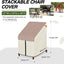 Fundas sillas apilables patio impermeables 27x33x46"