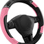 Funda volante piel PVC antiderrap 14.5-15" rosa