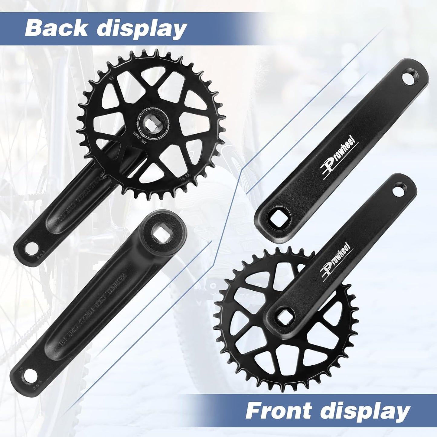 Set bielas MTB 32-42t brazo 6.69pulg comp 6-10 vel