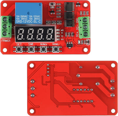 Módulo relé temporizador 12V con pantalla LED