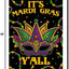 Bandera jardín doble cara 12x18pulg It's Mardi Gras