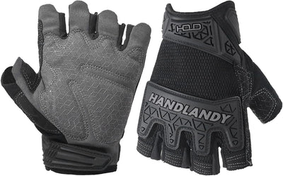 Guantes sin dedos acolchados para mecánico conductor XL