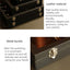 Caja almacenamiento broche 13.8x9.45" vitrina joyas negro