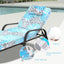 Set 4 almohadas tumbona 10x16" con correas