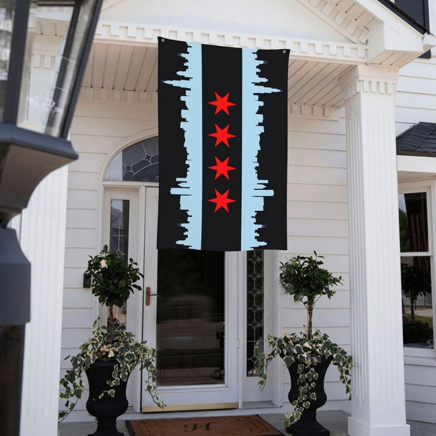 Bandera Chicago 3x5ft con ojales latón decoración exterior