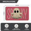 Tapete Halloween fantasma rosa para puerta 17x29"